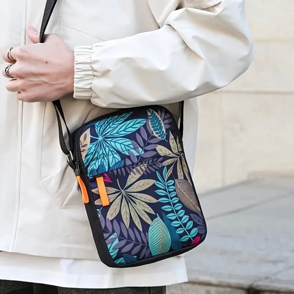 Nylon Single Shoulder Crossbody Bag, Casual Canvas Backpack - Picture 2 of 5